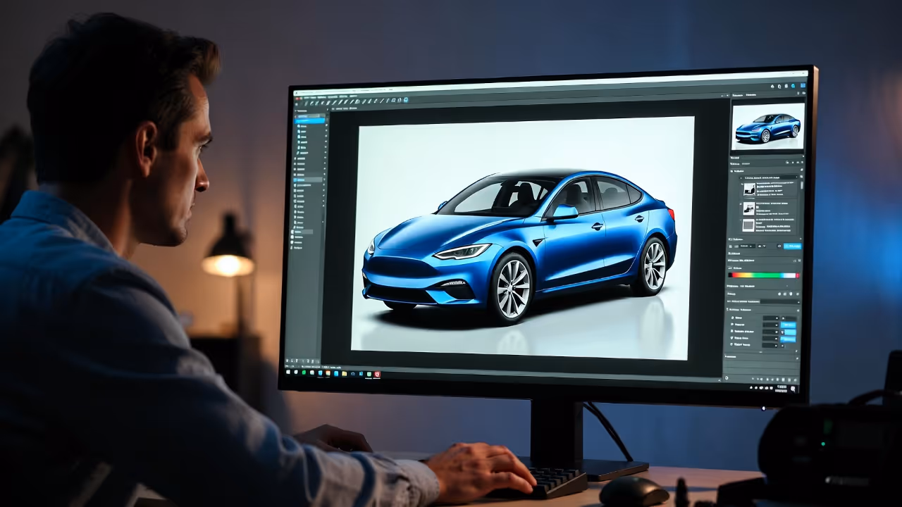 Expert automobile photo editing