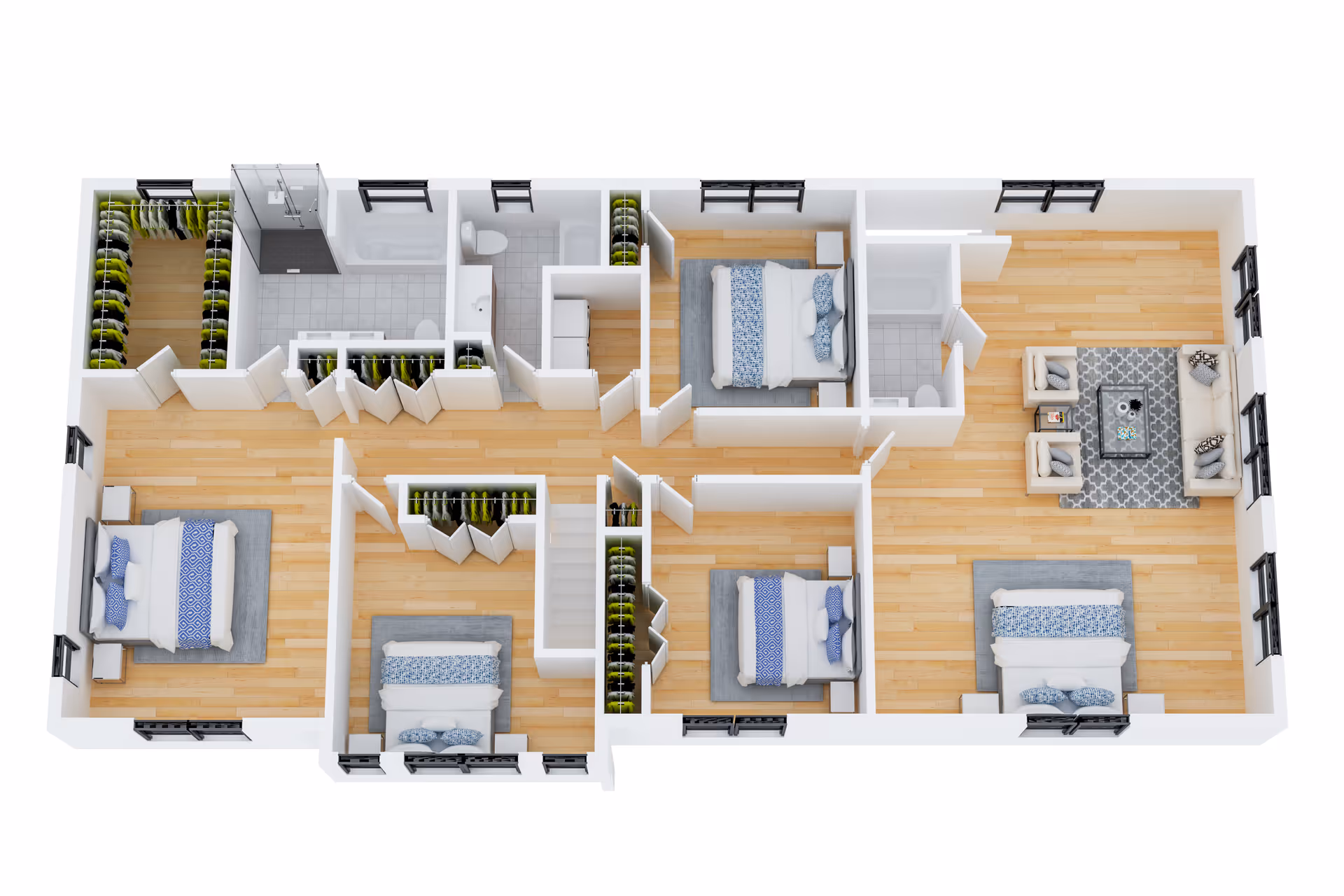 Interactive digital floor plan