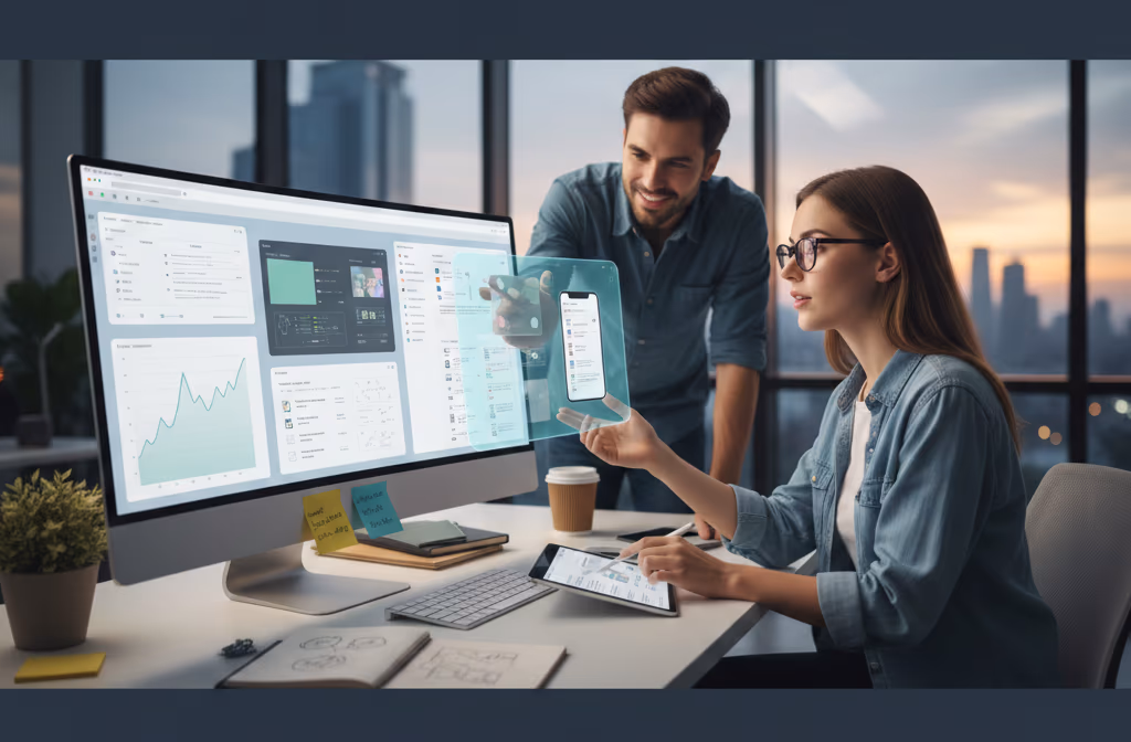 UX research and UI design