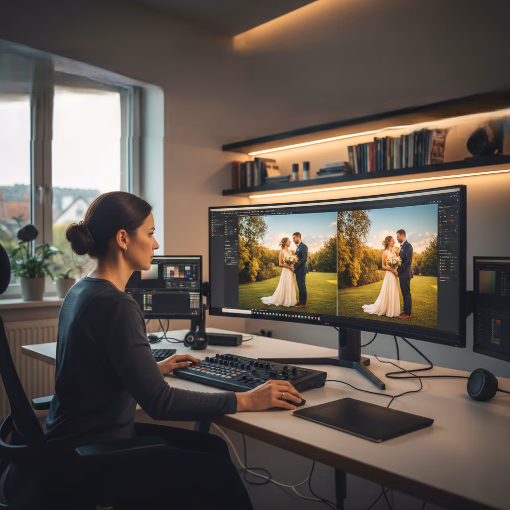 Photo editing for bride